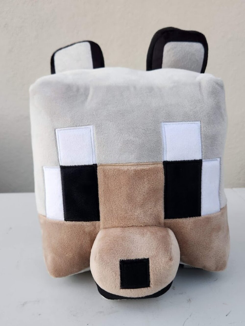 NEW Minecraft Wolf Large Plush Backpack 12.5" Stuffed Animal Toy Pillow Travel A